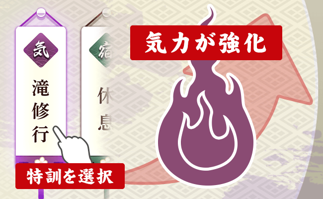 特訓 打ち直しを選択することで神刀威力が強化される