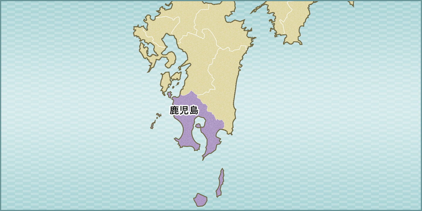鹿児島県の地図