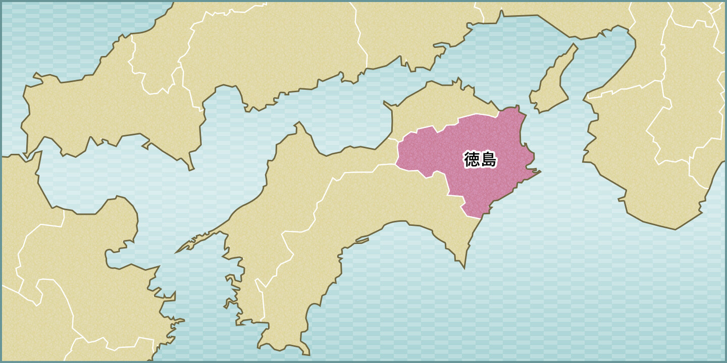 徳島県の地図