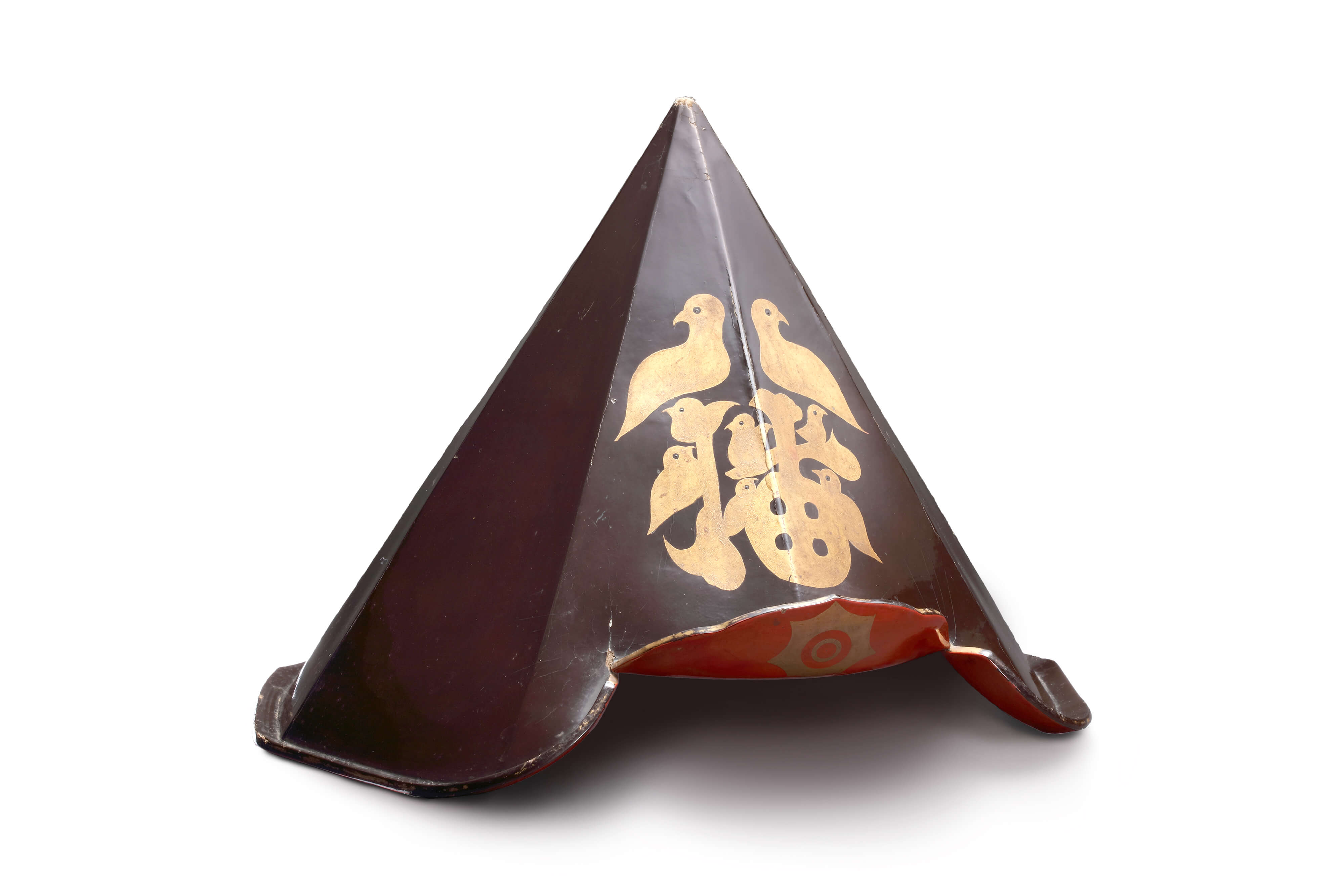 八幡金蒔絵八角突盔形陣笠／ホームメイト