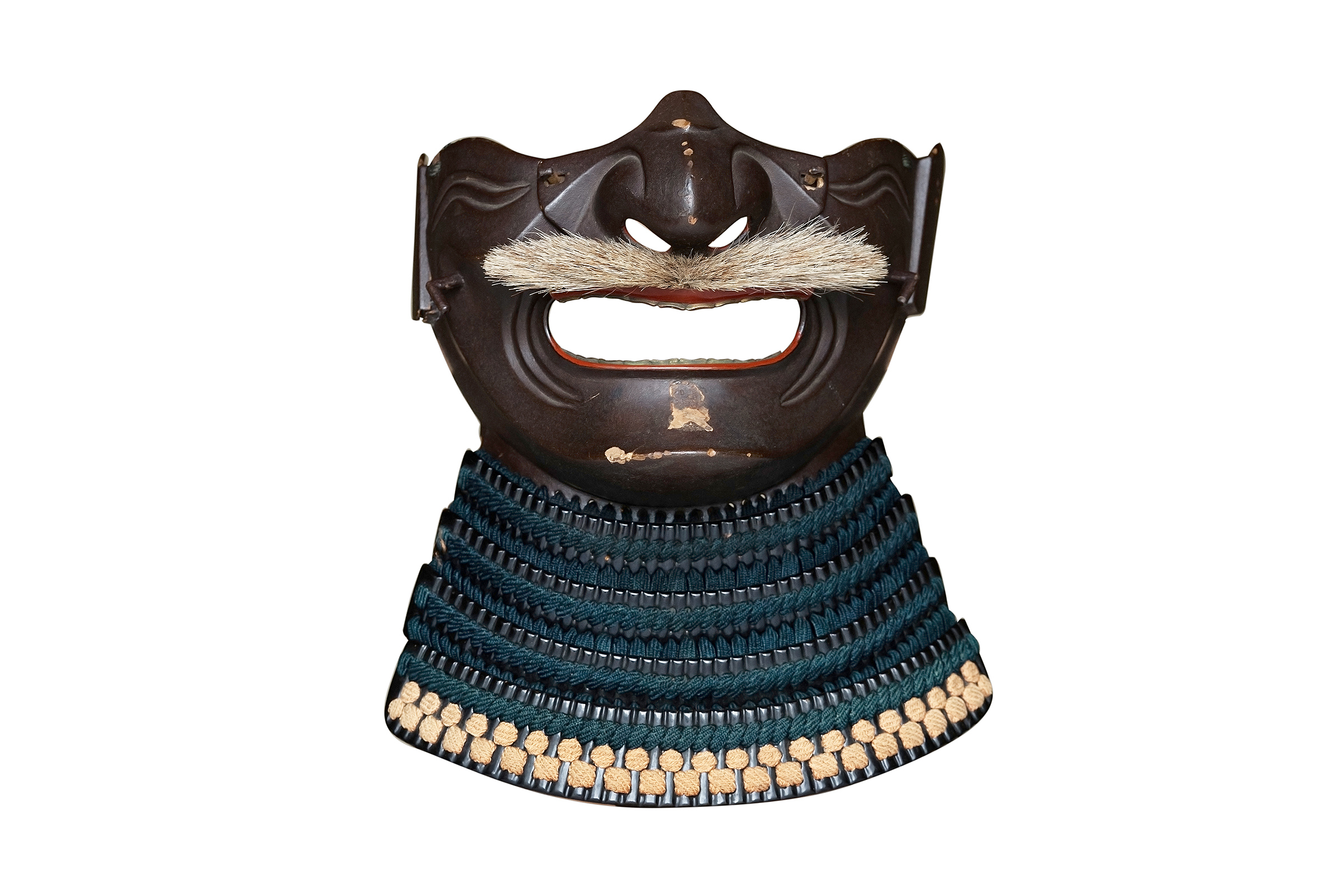 紺色縅当世具足（面頬単独）_main