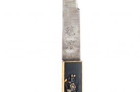 秋草図一作金具 黒蝋色塗鞘 打刀拵
