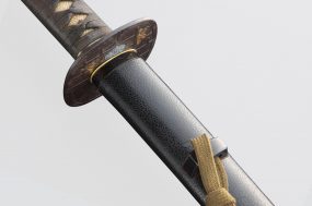 黒石目地鞘 打刀拵（刀 銘 近江大掾藤原行光）
