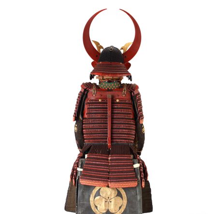 朱本小札黒糸威二枚胴具足
