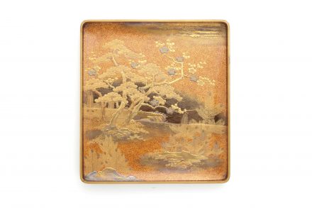 楼閣山水蒔絵硯箱